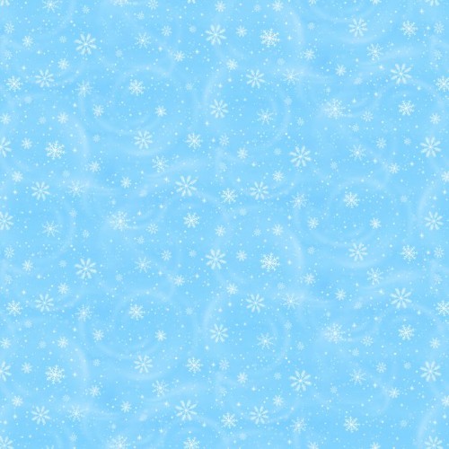 Snow Flakes -BLUE/WHITE