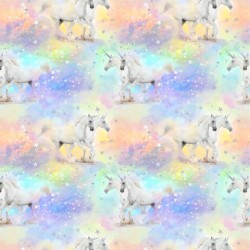 Unicorn with stars - PASTEL