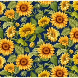 Sunflower Garden - NAVY