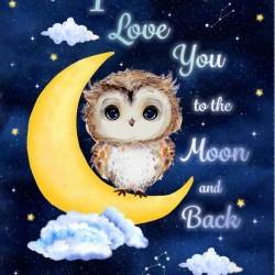 Owl Always Love You - Panel 60cm