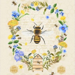 Bee Kind Panel (60cm) - BEIGE
