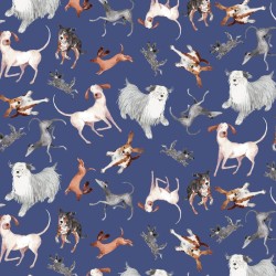 Digital - Tossed Dogs - NAVY