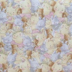 Flannel Bunnies & Teddies - MULTI