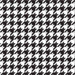 Kitty Houndstooth - BLACK