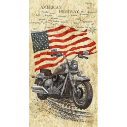 Vintage Motorcycle (Digital) Panel 60cm - NATURAL