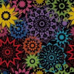 108" Wideback Silhouette Large Stars - CARNIVAL