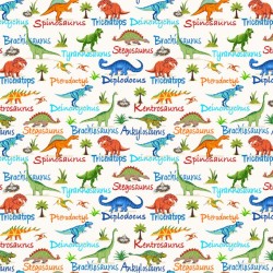 Dinosaurs Collage (Digital) - CREAM