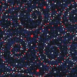 108" Wideback USA Stars - NAVY