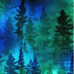 108" Wideback Forest Trees - GREEN