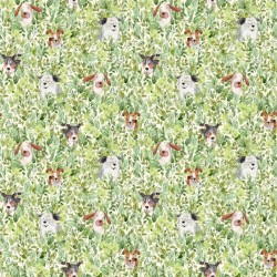 Digital - Watercolor Dogs in Field - CREAM