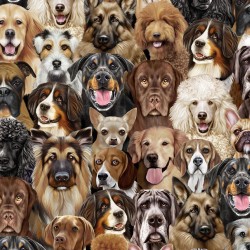 Packing Dogs Portrait - NATURAL