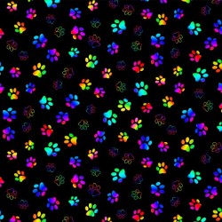 Paw Prints - BLACK