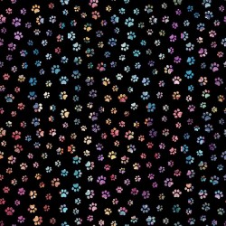 Paw Prints - BLACK