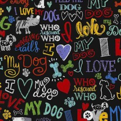 I Love My Dog - BLACK