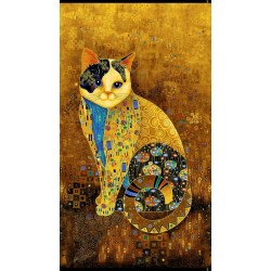 Metallic - Cat Panel - Bejeweled 60cm - GOLD