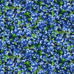 Blueberries Bush - Navy
