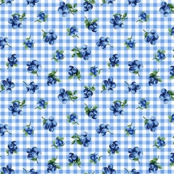 Blueberries Gingham - SKY