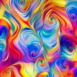 Abstract Swirl (Digital) - RAINBOW