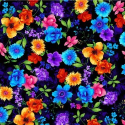 Mixed Floral - BLACK