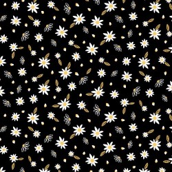 Bee Mini Florals - BLACK