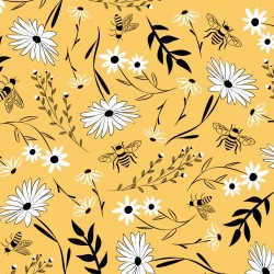 Bee Large Florals - HONEY