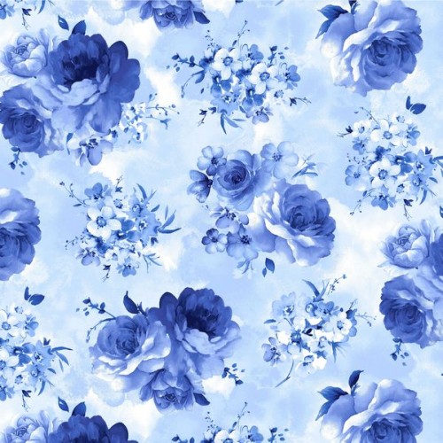 Medium Blue Flowers - SKY