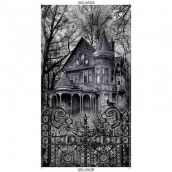Panel - Haunted House 60cm - BLACK