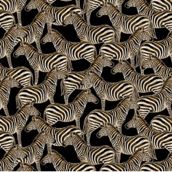 Wild Zebras - BLACK