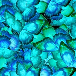 Packed Bright Butterfly Wings - TURQUOISE