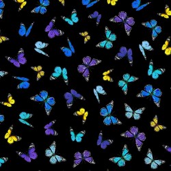 Tossed Butterflies - BLACK