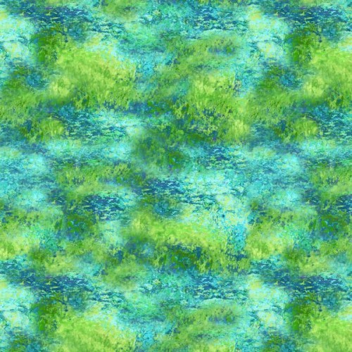 Monet Texture painted Greenery - GREEN