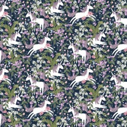 Unicorns in Magical Forest - NAVY