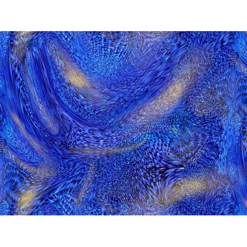 Abstract Feather Swirl Texture - BLUE