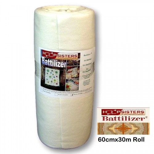 Hoop Sisters-BATTILIZER Cotton/Poly- 60cmx30m Roll