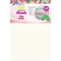 Matilda's DIY Mask Filter Refills 100% Poly - (4xA4)