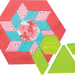 Matilda's Pinwheel Hexagon Templates (4pc) - 8in