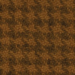 Wool 100% Hand Dyed - FQ (15"x25") - MUSTARD HOUNDSTOOTH