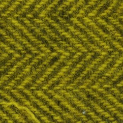 Wool 100% Hand Dyed - FQ (15"x25") - CANARY HERRINGBONE