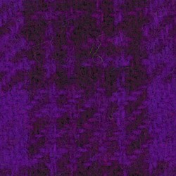 Wool 100% Hand Dyed - FQ (15"x25") - PURPLE RAIN PLAID