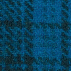 Wool 100% Hand Dyed - FQ (15"x25") - ELECTRIC BLUE PLAID