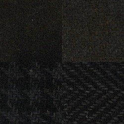 Wool 100% Hand Dyed - FQ (18"X22") (4pk) - BLACK
