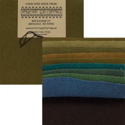 Wool 100% Hand Dyed - Charm Pk 10x(5"x5") - PRIMITIVE-2