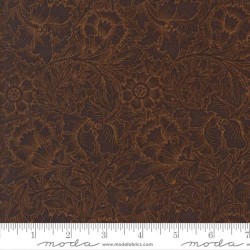 108" Wideback Poppy (William Morris) - CHOCOLATE