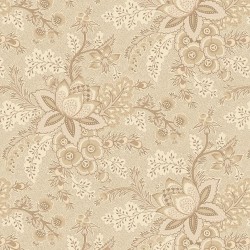 108" Wideback Jacobean - CREAM