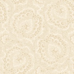 108" Wideback - Heart Paisley - CREAM