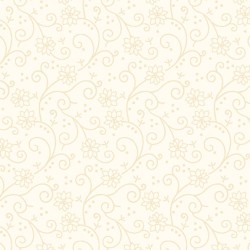 108" Wideback - Swirly Poinsettia - CREAM