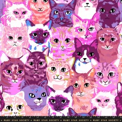RSS - 108" Wideback Oops All Cats - PINK