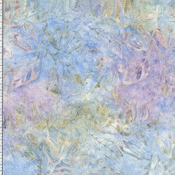 108" Wideback Tonga Batik-Aquatic Floral - PASTEL