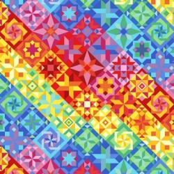 108" Wideback Bright Quilt Pattern - BRIGHT