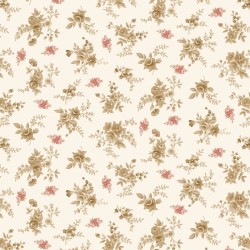 108" Wideback Floral - CREAM